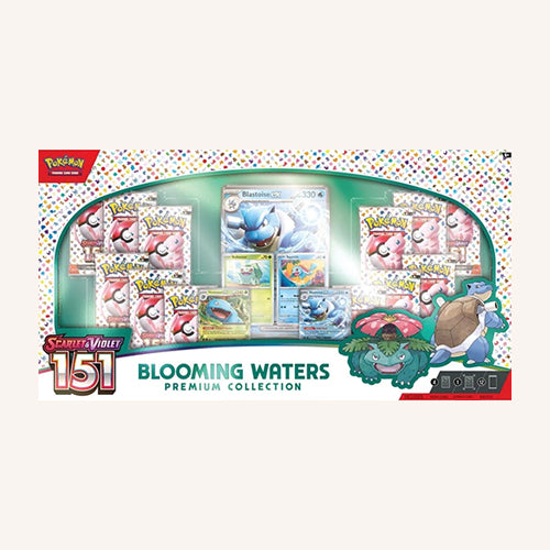 Pokemon 151 Blooming Waters Premium Collection - 12 Packs + Promo Cards